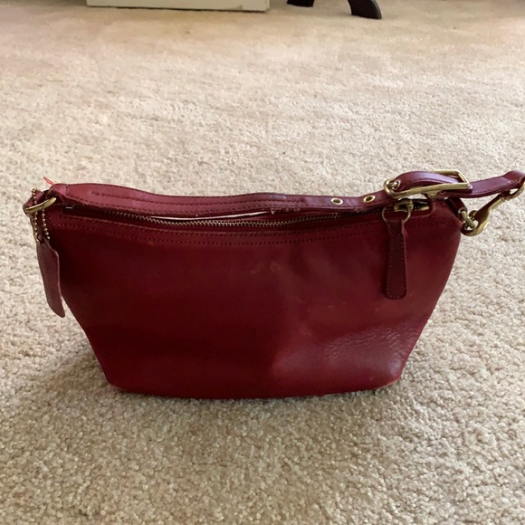 Coach Handbags - Vintage red leather Coach bag